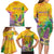 Mardi Gras Family Matching Long Sleeve Bodycon Dress and Hawaiian Shirt Watercolor Mix - Carnival Bling LT7 - Wonder Print Shop