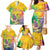 Mardi Gras Family Matching Mermaid Dress and Hawaiian Shirt Watercolor Mix - Carnival Bling LT7 - Wonder Print Shop