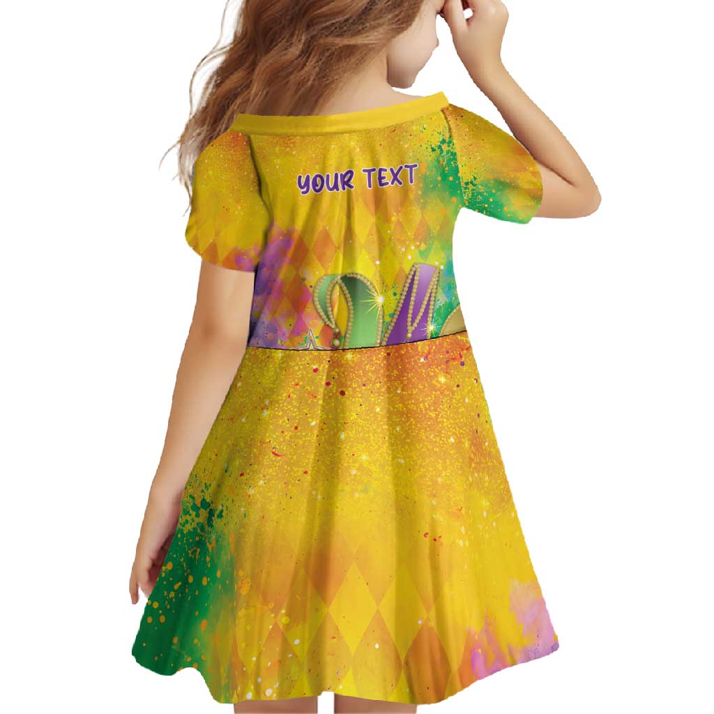 Mardi Gras Family Matching Off Shoulder Maxi Dress and Hawaiian Shirt Watercolor Mix - Carnival Bling LT7 - Wonder Print Shop