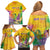 Mardi Gras Family Matching Off Shoulder Short Dress and Hawaiian Shirt Watercolor Mix - Carnival Bling LT7 - Wonder Print Shop