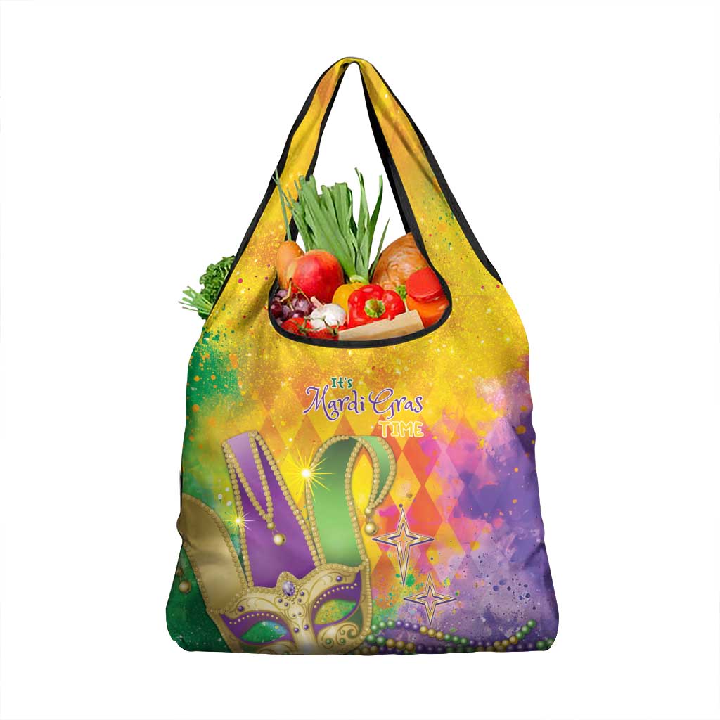 Mardi Gras Grocery Bag Watercolor Mix - Carnival Bling