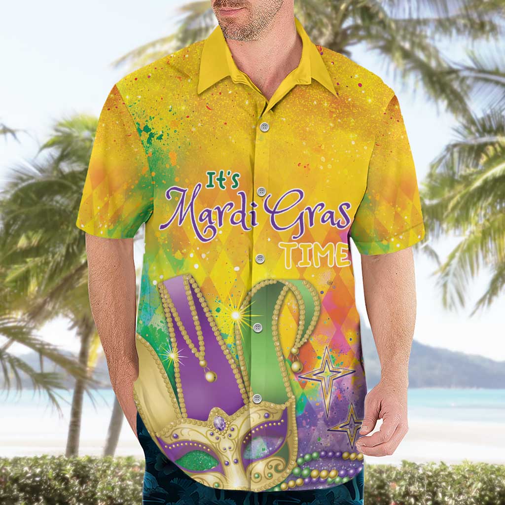 Mardi Gras Hawaiian Shirt Watercolor Mix - Carnival Bling - Wonder Print Shop
