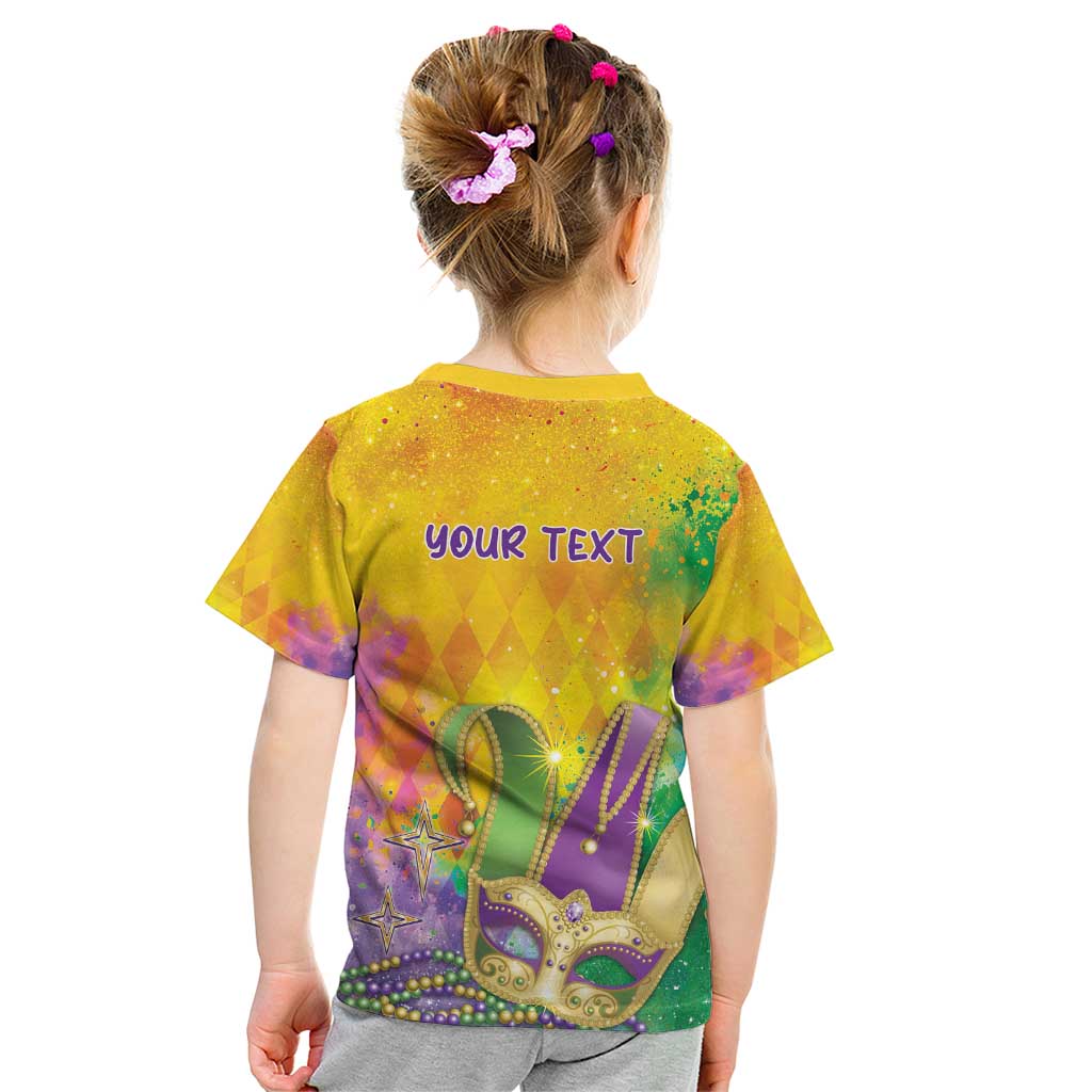 Mardi Gras Kid T Shirt Watercolor Mix - Carnival Bling - Wonder Print Shop