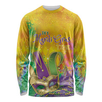 Mardi Gras Long Sleeve Shirt Watercolor Mix - Carnival Bling - Wonder Print Shop
