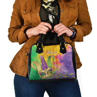Mardi Gras Shoulder Handbag Watercolor Mix - Carnival Bling