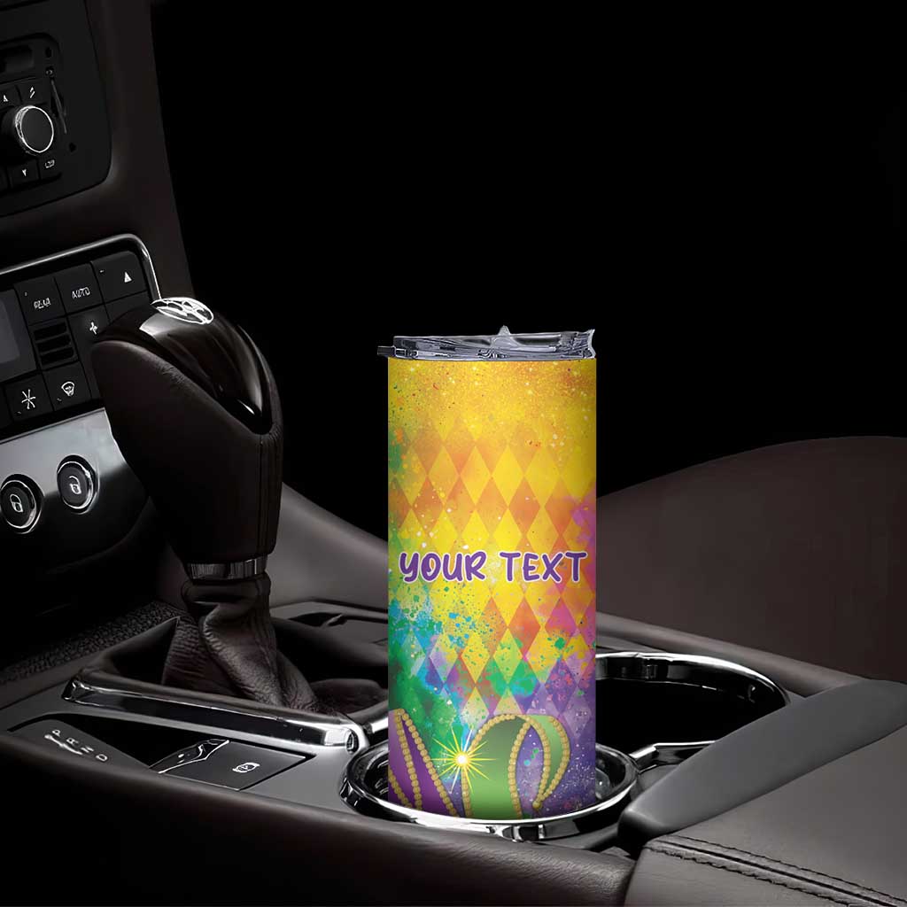 Mardi Gras Skinny Tumbler Watercolor Mix - Carnival Bling - Wonder Print Shop