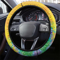 Mardi Gras Steering Wheel Cover Watercolor Mix - Carnival Bling - Wonder Print Shop