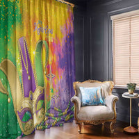 Mardi Gras Window Curtain Watercolor Mix - Carnival Bling - Wonder Print Shop