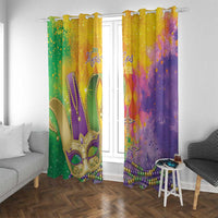 Mardi Gras Window Curtain Watercolor Mix - Carnival Bling - Wonder Print Shop