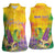 Mardi Gras Women Sleeveless Polo Shirt Watercolor Mix - Carnival Bling - Wonder Print Shop