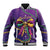 Mardi Gras Baseball Jacket Coquette Bow Glitter Motifs LT7 - Wonder Print Shop