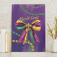 Mardi Gras Canvas Wall Art Coquette Bow Glitter Motifs LT7 - Wonder Print Shop