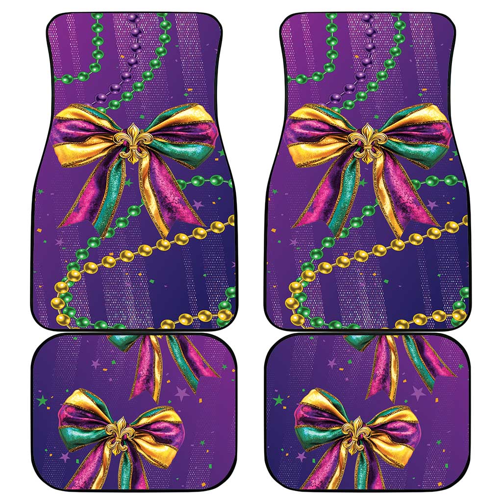 Mardi Gras Car Mats Coquette Bow Glitter Motifs LT7 - Wonder Print Shop