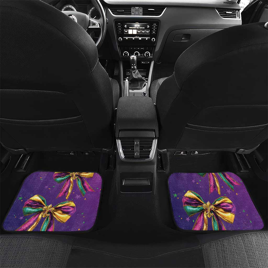 Mardi Gras Car Mats Coquette Bow Glitter Motifs LT7 - Wonder Print Shop