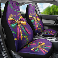 Mardi Gras Car Seat Cover Coquette Bow Glitter Motifs LT7 - Wonder Print Shop