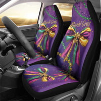 Mardi Gras Car Seat Cover Coquette Bow Glitter Motifs LT7 - Wonder Print Shop