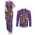 Mardi Gras Couples Matching Tank Maxi Dress and Long Sleeve Button Shirt Coquette Bow Glitter Motifs LT7 - Wonder Print Shop