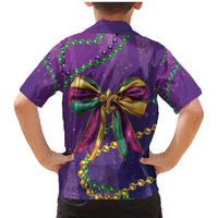 Mardi Gras Family Matching Mermaid Dress and Hawaiian Shirt Coquette Bow Glitter Motifs LT7 - Wonder Print Shop