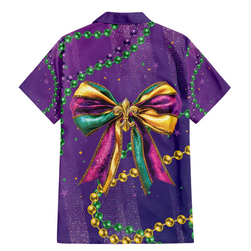 Mardi Gras Family Matching Mermaid Dress and Hawaiian Shirt Coquette Bow Glitter Motifs LT7 - Wonder Print Shop
