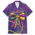 Mardi Gras Family Matching Off Shoulder Maxi Dress and Hawaiian Shirt Coquette Bow Glitter Motifs LT7 - Wonder Print Shop