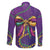 Mardi Gras Family Matching Off Shoulder Maxi Dress and Hawaiian Shirt Coquette Bow Glitter Motifs LT7 - Wonder Print Shop
