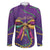 Mardi Gras Family Matching Puletasi and Hawaiian Shirt Coquette Bow Glitter Motifs - Wonder Print Shop