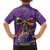 Mardi Gras Family Matching Short Sleeve Bodycon Dress and Hawaiian Shirt Coquette Bow Glitter Motifs - Wonder Print Shop