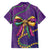 Mardi Gras Family Matching Summer Maxi Dress and Hawaiian Shirt Coquette Bow Glitter Motifs - Wonder Print Shop