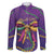 Mardi Gras Family Matching Tank Maxi Dress and Hawaiian Shirt Coquette Bow Glitter Motifs - Wonder Print Shop