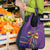 Mardi Gras Grocery Bag Coquette Bow Glitter Motifs
