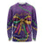 Mardi Gras Long Sleeve Shirt Coquette Bow Glitter Motifs - Wonder Print Shop