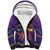 Mardi Gras Sherpa Hoodie Coquette Bow Glitter Motifs - Wonder Print Shop