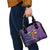 Mardi Gras Shoulder Handbag Coquette Bow Glitter Motifs