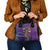Mardi Gras Shoulder Handbag Coquette Bow Glitter Motifs