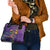Mardi Gras Shoulder Handbag Coquette Bow Glitter Motifs