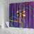 Mardi Gras Shower Curtain Coquette Bow Glitter Motifs