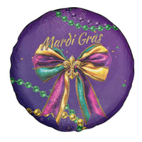Mardi Gras Spare Tire Cover Coquette Bow Glitter Motifs - Wonder Print Shop