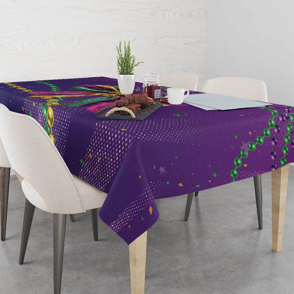 Mardi Gras Tablecloth Coquette Bow Glitter Motifs - Wonder Print Shop