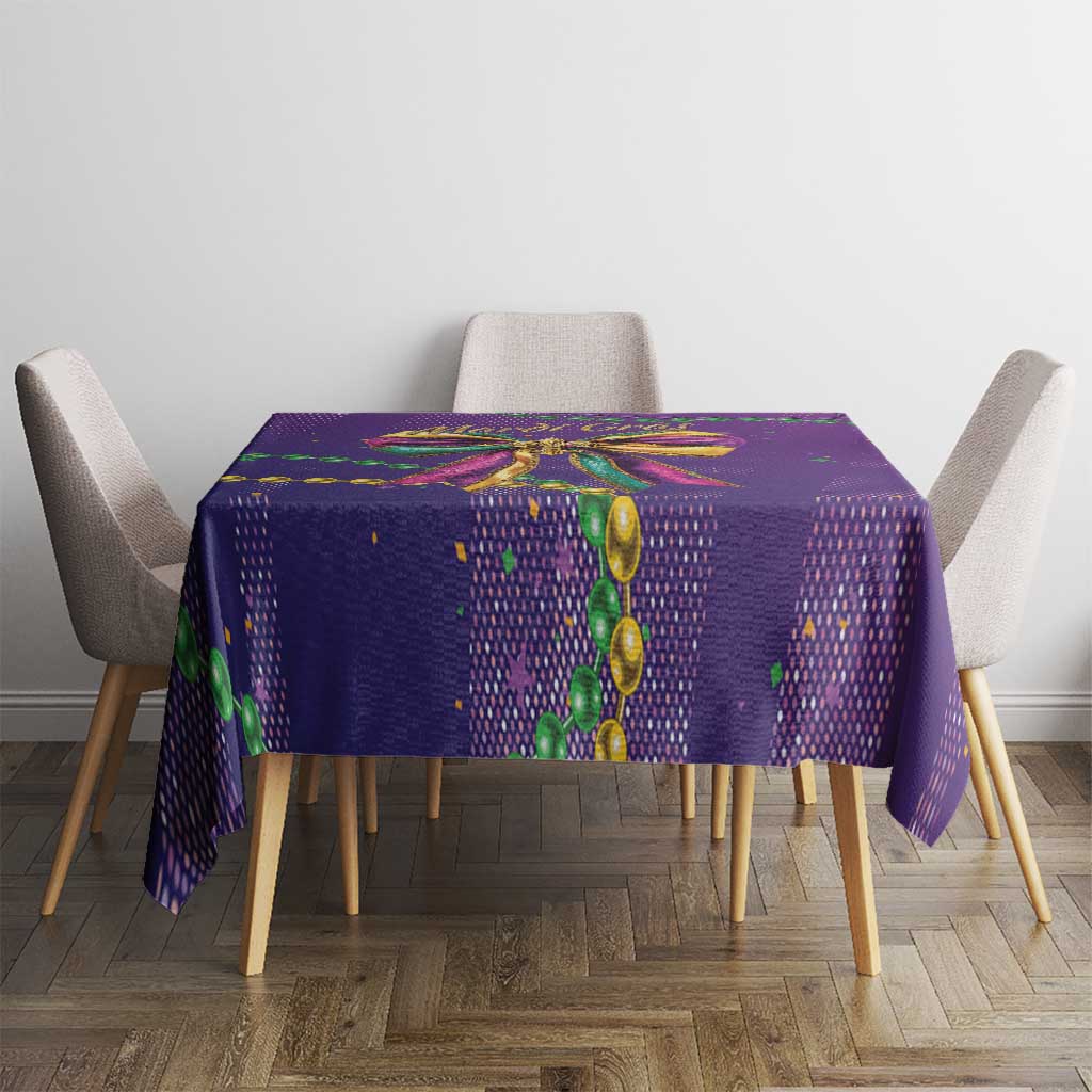 Mardi Gras Tablecloth Coquette Bow Glitter Motifs - Wonder Print Shop