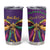 Mardi Gras Tumbler Cup Coquette Bow Glitter Motifs - Wonder Print Shop