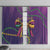 Mardi Gras Window Curtain Coquette Bow Glitter Motifs - Wonder Print Shop