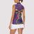 Mardi Gras Women Sleeveless Polo Shirt Coquette Bow Glitter Motifs - Wonder Print Shop