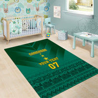 Custom Cameroon Football Area Rug Nations Cup 2024 Les Lions Indomptables LT7 - Wonder Print Shop