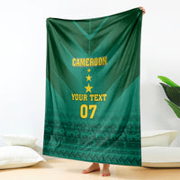 Custom Cameroon Football Blanket Nations Cup 2024 Les Lions Indomptables