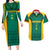 Custom Cameroon Football Couples Matching Long Sleeve Bodycon Dress and Hawaiian Shirt Nations Cup 2024 Les Lions Indomptables LT7 - Wonder Print Shop