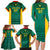 Custom Cameroon Football Family Matching Long Sleeve Bodycon Dress and Hawaiian Shirt Nations Cup 2024 Les Lions Indomptables