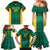 Custom Cameroon Football Family Matching Mermaid Dress and Hawaiian Shirt Nations Cup 2024 Les Lions Indomptables