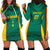 Custom Cameroon Football Hoodie Dress Nations Cup 2024 Les Lions Indomptables - Wonder Print Shop