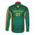 Custom Cameroon Football Long Sleeve Button Shirt Nations Cup 2024 Les Lions Indomptables - Wonder Print Shop