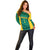 Custom Cameroon Football Off Shoulder Sweater Nations Cup 2024 Les Lions Indomptables - Wonder Print Shop